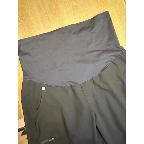 Figs Zamora Maternity Jogger Scrub Pants BLACK XL - Picture 2 of 5